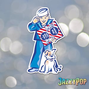 4" Cracker Jack Caramel Popcorn Peanuts Snack Retro Classic 80s Nostalgic Quality Laminated Laptop Sticker Decal Gift for friends and family