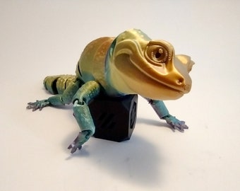 Leopard Gecko - Adorable Articulated 3D Printed Flexi Fidget Toy Lizard