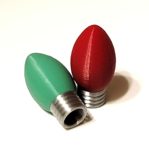 Christmas Light Bulb Valve Stem Cap (Single)