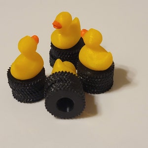 Duck on Tires Themed Valve Stem Caps