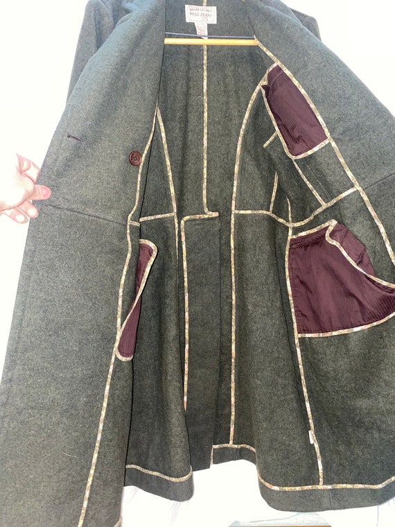 Vintage green Ralph Lauren trench coat - image 2