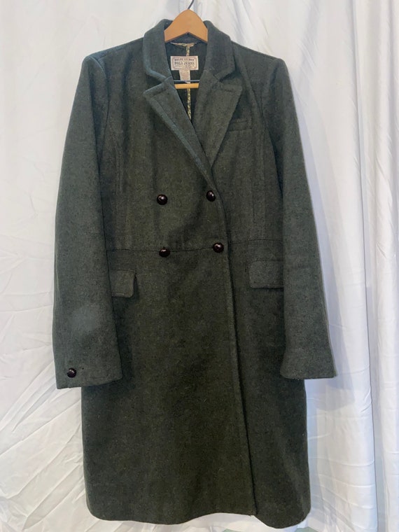 Vintage green Ralph Lauren trench coat - image 1