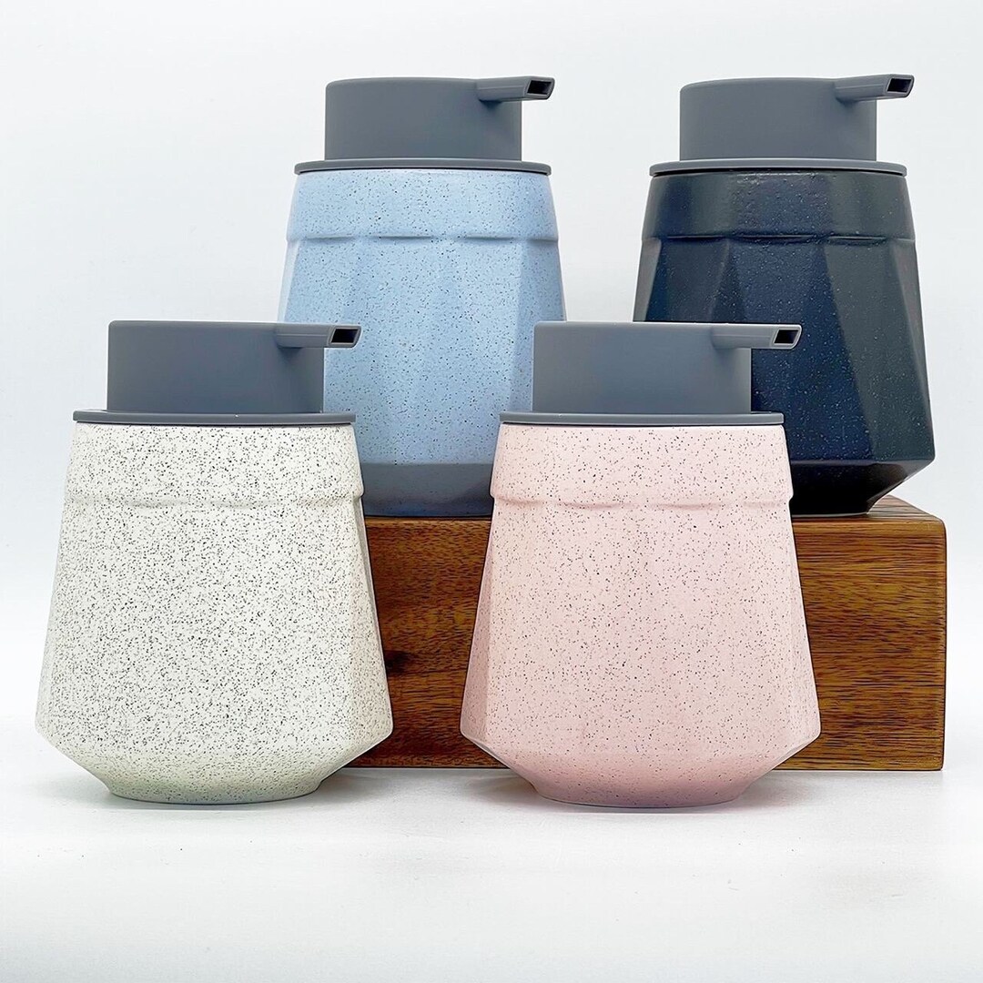 Ceramic Foaming Soap Dispenser, Stylish Bathroom Soap Dispenser