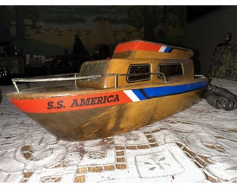VTG 1970's Telemania SS America Telephone Boat Yacht Landline Ship Phone Works!
