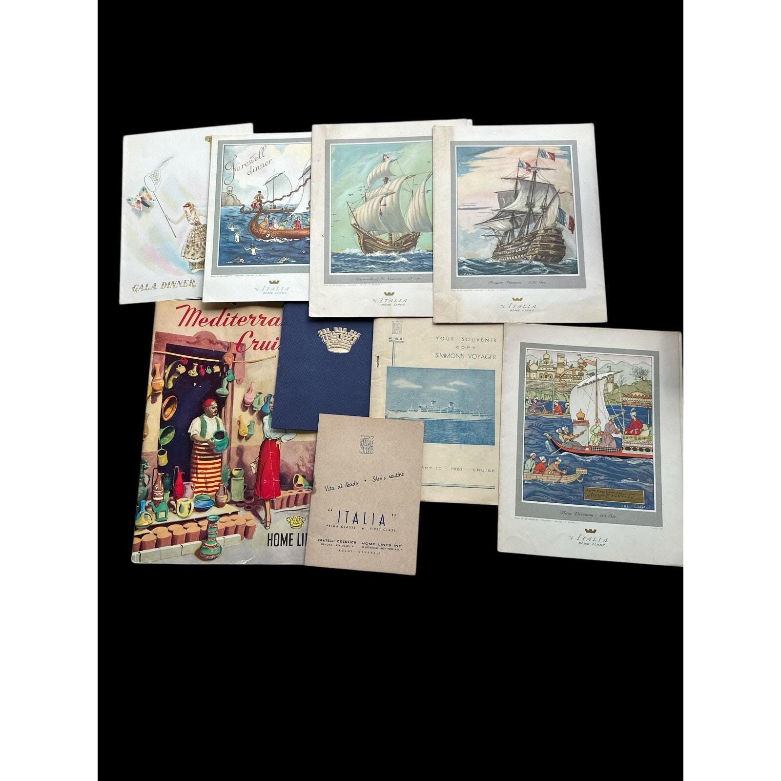 Vintage Cruise Ship Menus - Etsy