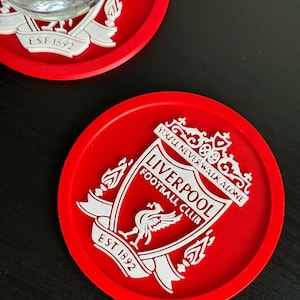 Juego de 4 posavasos del Liverpool FC