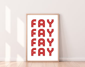 Fayetteville Arkansas Print: U of A Dorm Decor (Digital Download)