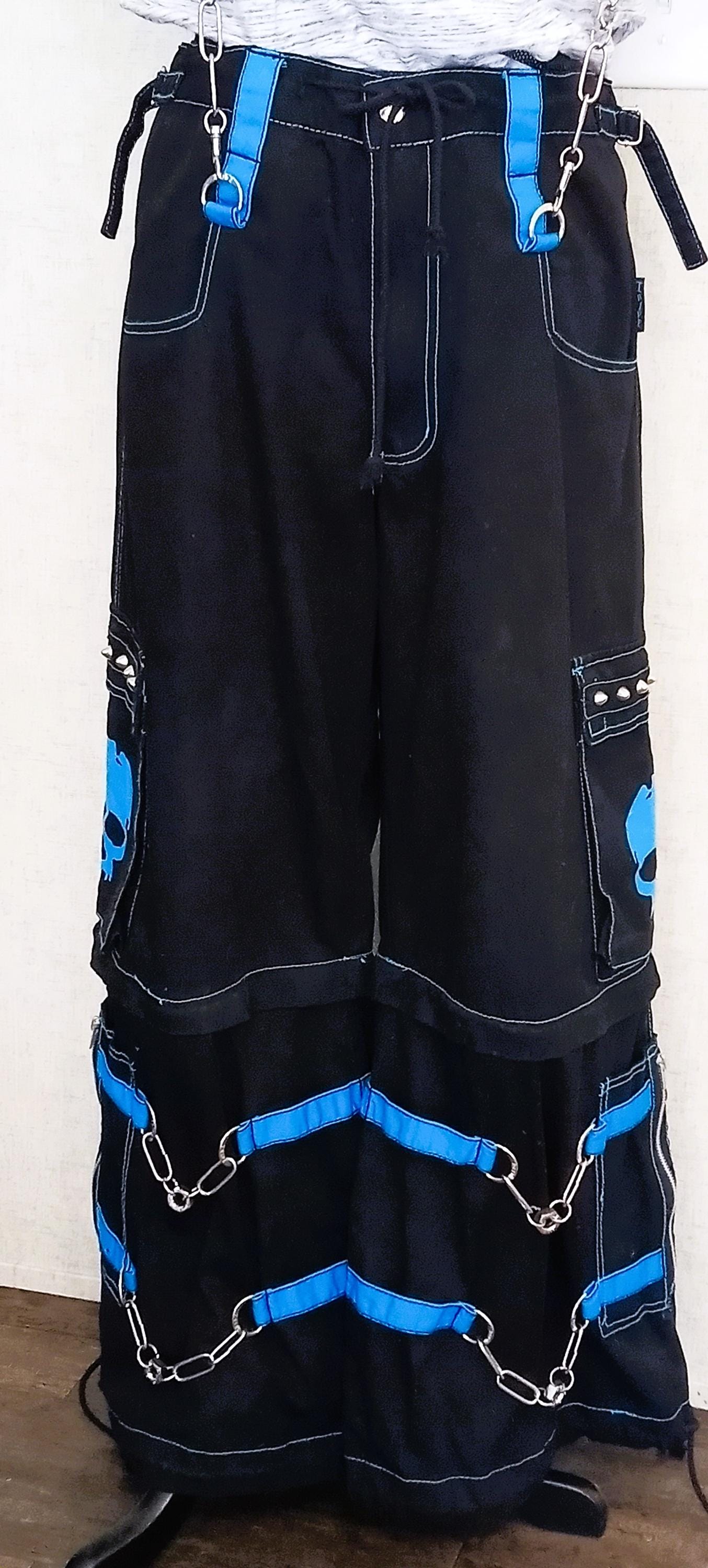 RARE Tripp NYC Daang Goodman BLUE Zip-off Skull Pants Street