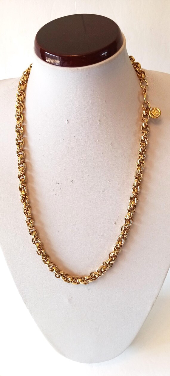 Bold Givenchy Statement Chain Necklace -Heavy - image 2
