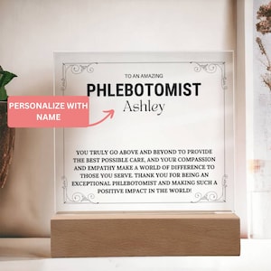 Phlebotomist Graduation Gift, Phlebotomy Technician, Phlebotomist Birthday Plaque, Future Phlebotomist Student, Gifts Medical Student