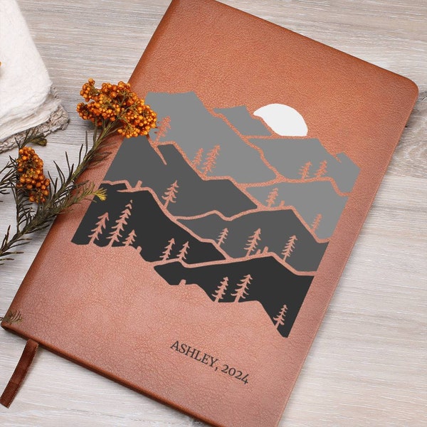 Personalized Hiking Journal Logbook Gift for Hikers, Making Memories One Hike at a Time Blank Journal, Hiking Birthday Christmas Gift