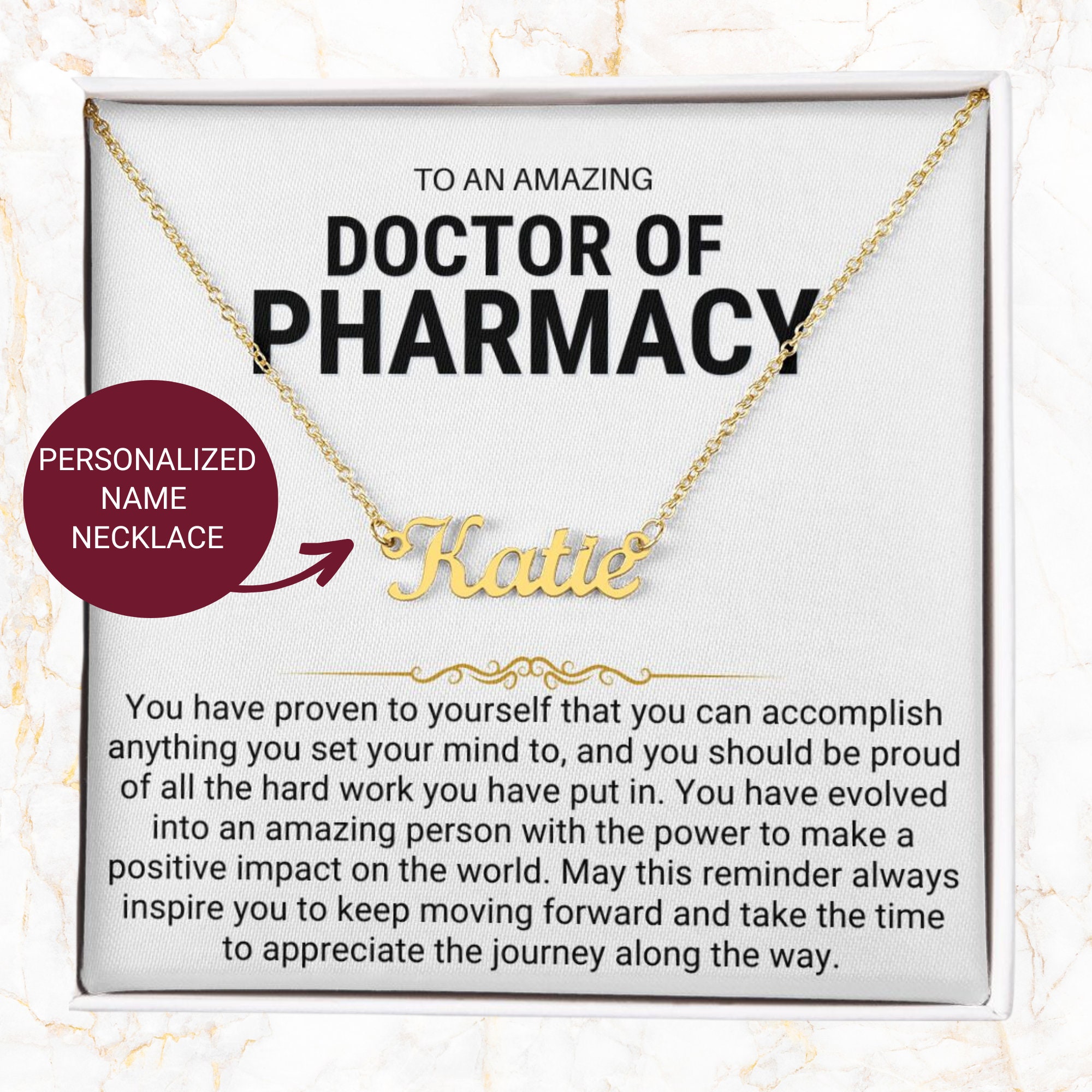 Personalized Pharmacist Graduation Gift, Custom Doctor of Pharmacy Gift