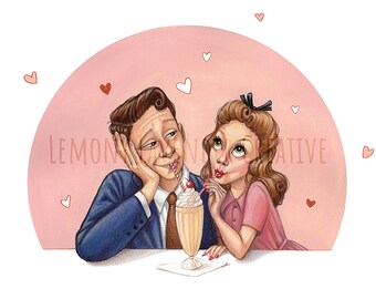 Milkshake Romance Art Print