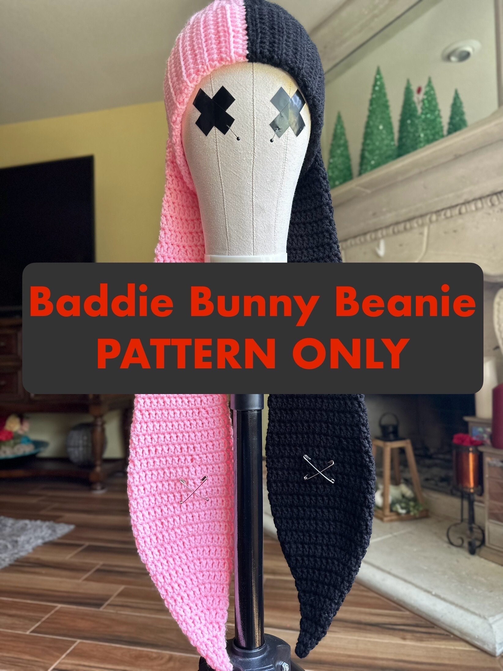 37 Bunny Beanie Crochet Patterns: Perfect for Every Skill Level and Season! 16 Baddie Bunny Beanie Crochet
