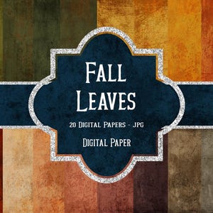 Fall Leaves Digital Paper | Digital Paper | Fall Background | Scrapbook Digital Paper | Sublimation Background