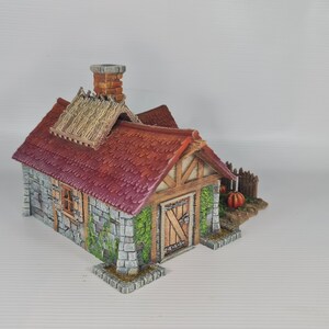 3D Printed Pumpkin Cottage 28mm SCALE Tabletop Terrain for DD or RPG Games image 6