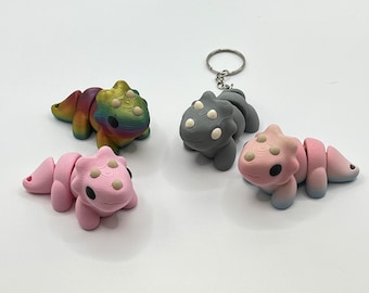 Cute Baby Triceratops keychain - 3D Printed