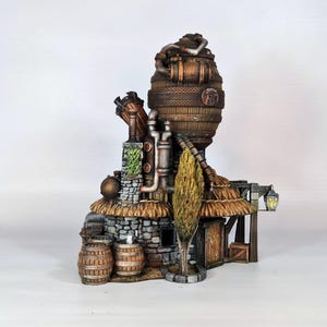 3D Printed Brewery Building - Ready To Paint Kit for 28mm & 32mm Scale