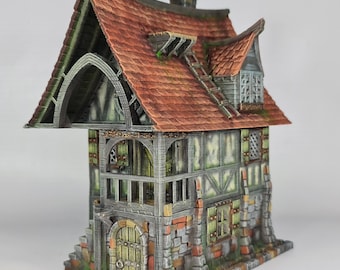 3D Printed Beetroot House - Tabletop Terrain 28mm 32mm Scale