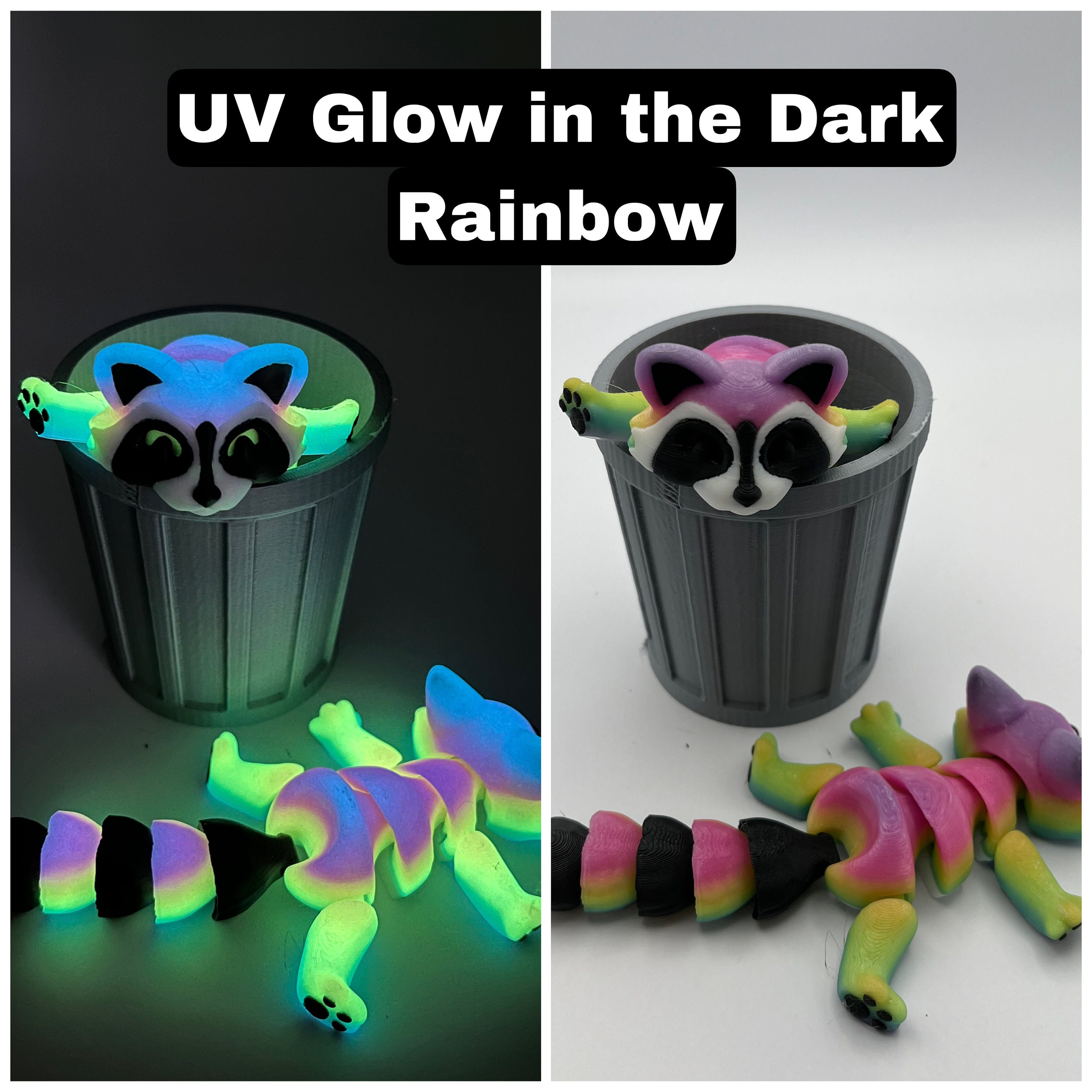 3D Printed Trash Panda Raccoon With Articulating Features Adorable