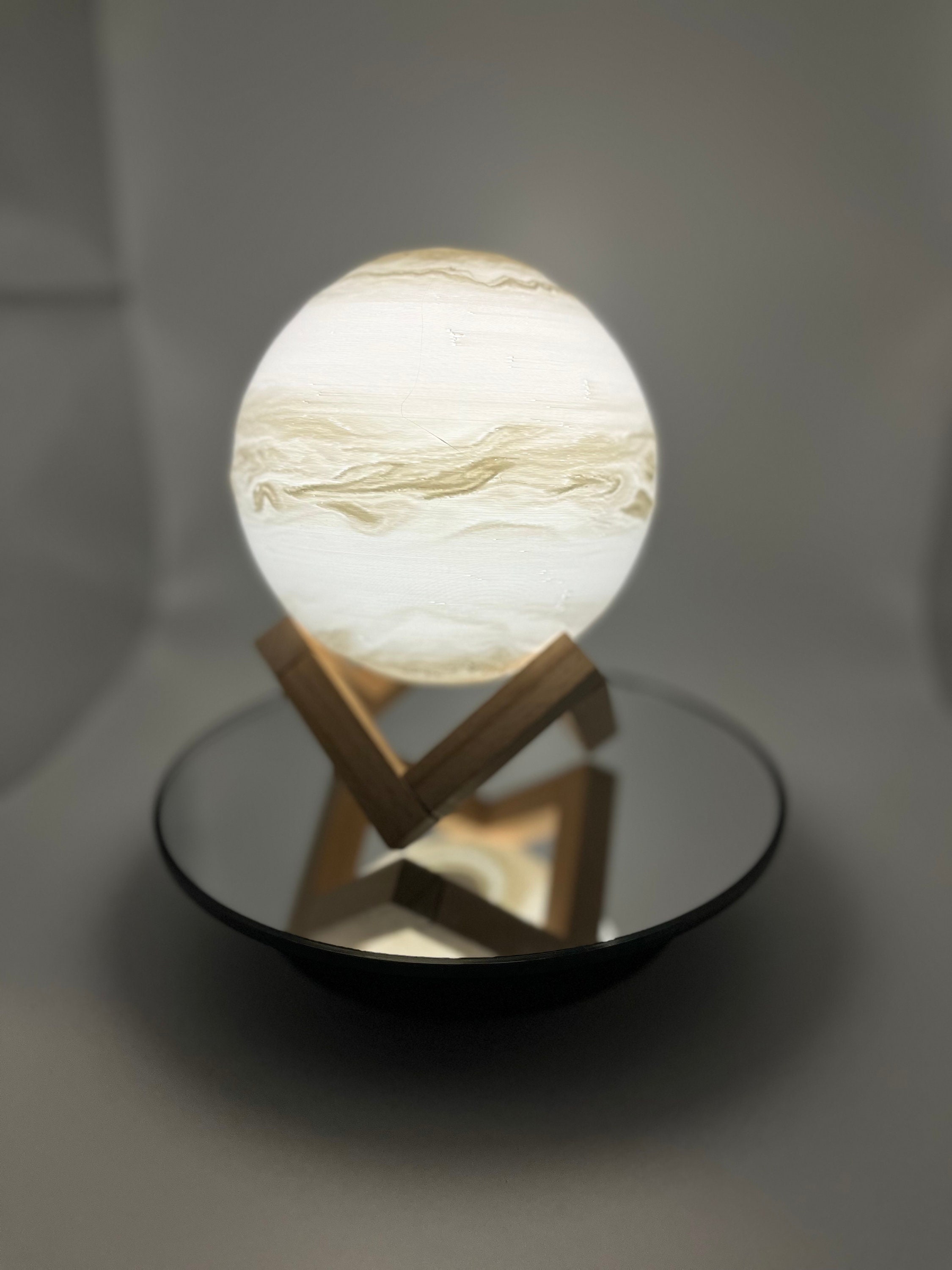 Custom 3D Printed RGB Planet Lamps - 16 Color Changing Night Light - Solar System