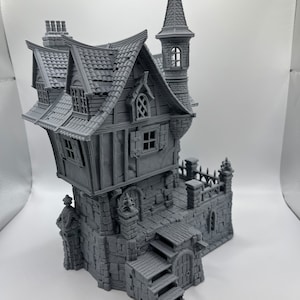 Casa Blackstone impresa en 3D - Terreno de rol medieval - Escala 28 mm - 32 mm