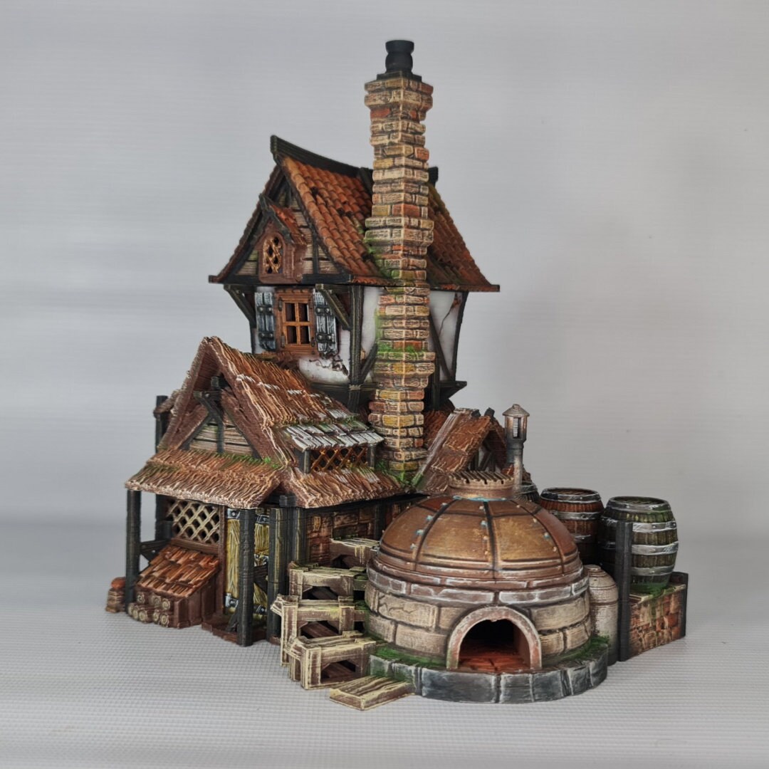 3D Printed Blackstone Distillery Building, 28mm or 32mm Scale, Tabletop ...