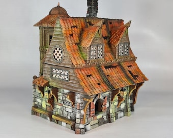 3D Printed Terrain: Grimmsdale Manor DIY Miniature Kit for 28mm 32mm Scale