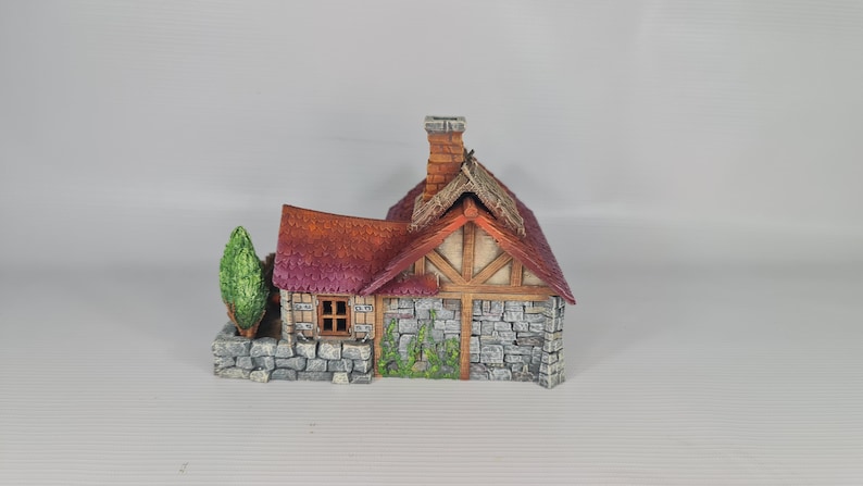 3D Printed Pumpkin Cottage 28mm SCALE Tabletop Terrain for DD or RPG Games image 4