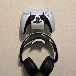 PS5 Controller  Headset Wall Mount Holder - 3D Printed Organizer