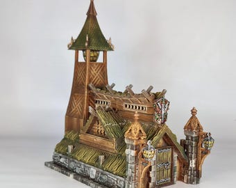 3D Printed Sheriff Office - Medieval Style - 28mm or 32mm Scale - TM RPG Terrain