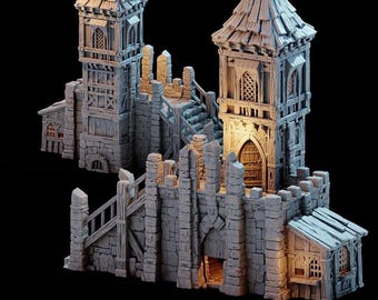 28Mm Scale Model Tinker Shop Jail - 3D Printed Medieval Town Building