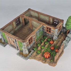 3D Printed Pumpkin Cottage 28mm SCALE Tabletop Terrain for DD or RPG Games image 7