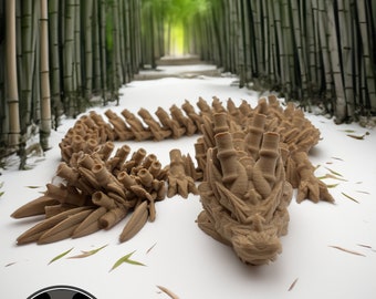 Bamboo Dragon - Articulated Dragon - 3D Printed