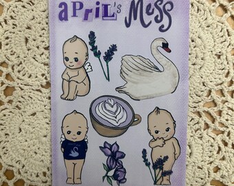 April Sticker Bogen