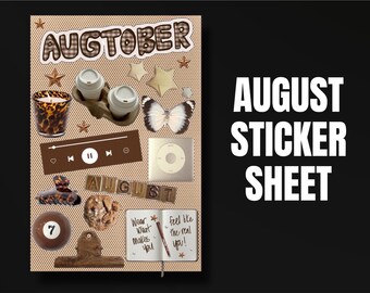 Stickervel voor augustus