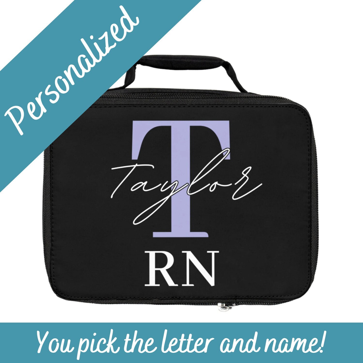 Custom Nursing Quotes Lunch Bag w/ Name or Text