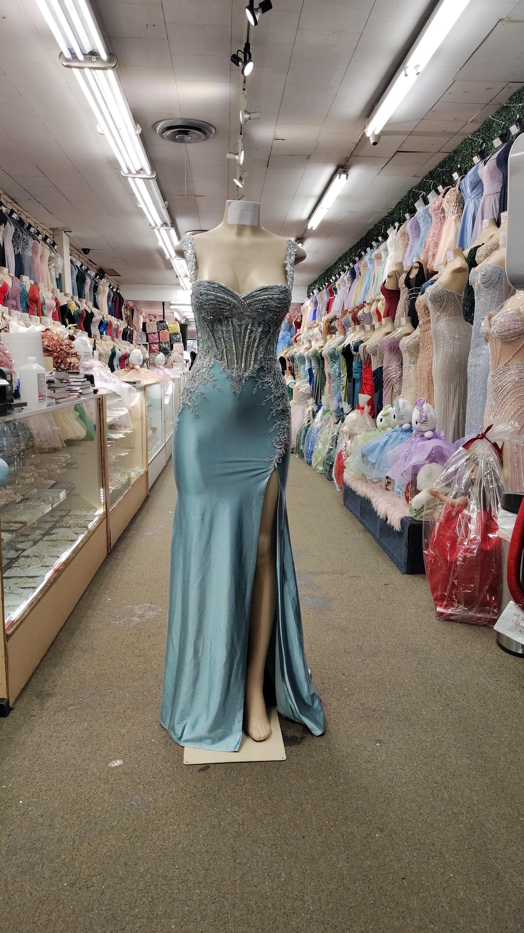 open lace back dress High Low Strapless Prom Dress High Low Detail Mac Duggal 11685 – The Dress  Outlet