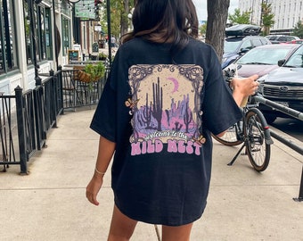 Comfort Colors Cowboy Shirt Western Graphic Tee Boho Western Tshirt Dress Oversized Nashville Country Concert Shirt Cute Country Cowgirl Tee