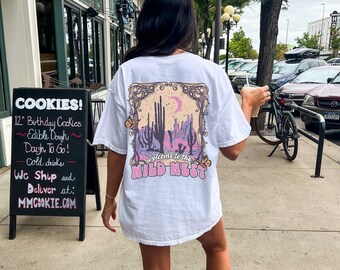 Comfort Colors Cowboy Shirt Western Graphic Tee Boho Western Tshirt Dress Oversized Nashville Country Concert Shirt Cute Country Cowgirl Tee