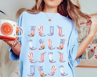 Western 4th of July Png America PNG, Retro July 4th PNG USA Png Cowboy Boots Png,Vintage America Png, Coquette 4th of July Png, Coquette Png