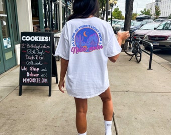 Comfort Colors Neon Moon Shirt, Western Graphic Tshirt Dress, Oversized Country Concert Western Clothes Nashville Tshirt Cute Country Shirts