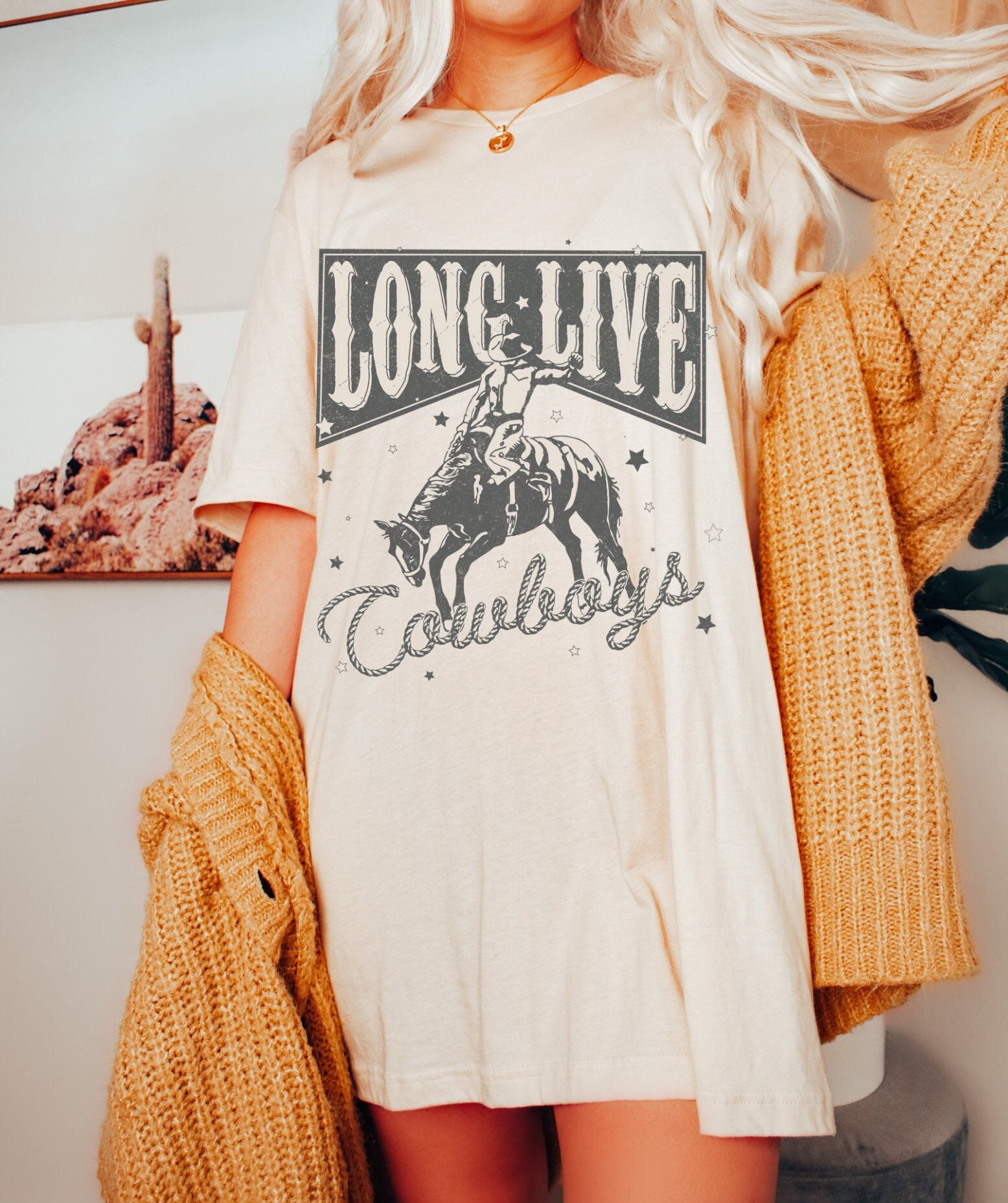 open lace back dress Wild West Rodeo T-Shirt Dress – Back Road Beauties main image 1