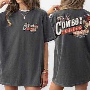 Comfort Colors Rodeo Shirt, Vintage Western Shirt, Cowgirl outfit, Oversized Western Country Concert Tshirt, Cowgirl Gift, Casino Cowboy