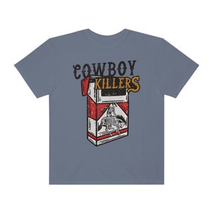 Comfort Colours Cowboy Killers Western Graphic Tee Shirt Oversized Country Concert T-Shirt Dress vintage Cowboy Boots Nashville Rodeo Shirt image 8