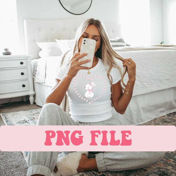 Coquette Bunny png,Coquette Bows Png,Easter Png,Easter Bunny Png,Soft Girl Aesthetic, Easter Shirt Design,Pink Ribbon Png, Trendy Easter Tee