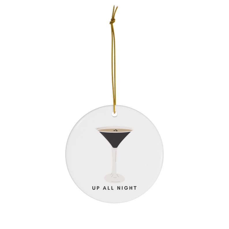 Espresso Martini Ornament, Martini Christmas Ornament, Martini Gifts