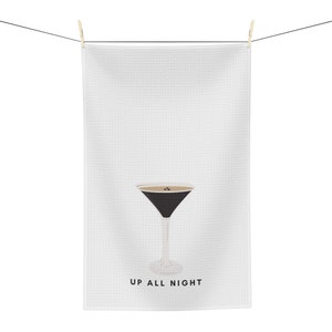 Kökshandduk för martiniälskare, present till kaffeälskare, inflyttningspresent, present till martiniälskare, kökstillbehör till espressoälskare, koffeinälskare bild 4