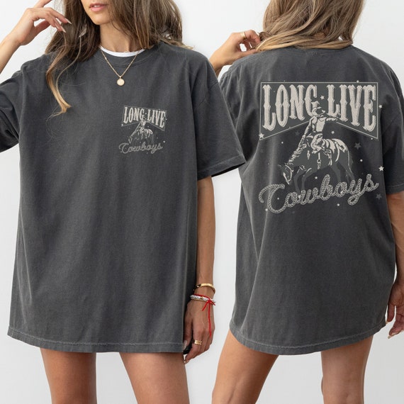 Comfort Colors Howdy T-Shirt Western Graphic Print Tee Oversized Country Concert Tshirt Dress Vintage Cowboy Bull Skull Nashville Rodeo Tee