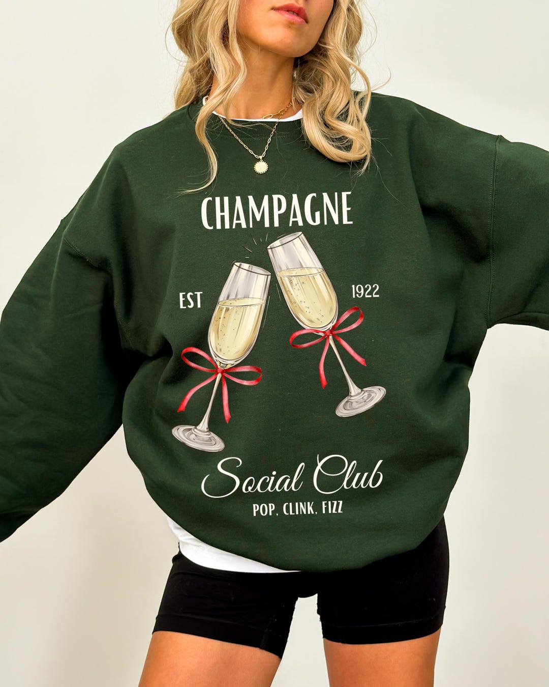 Champagne Cheers Luxe Pullover